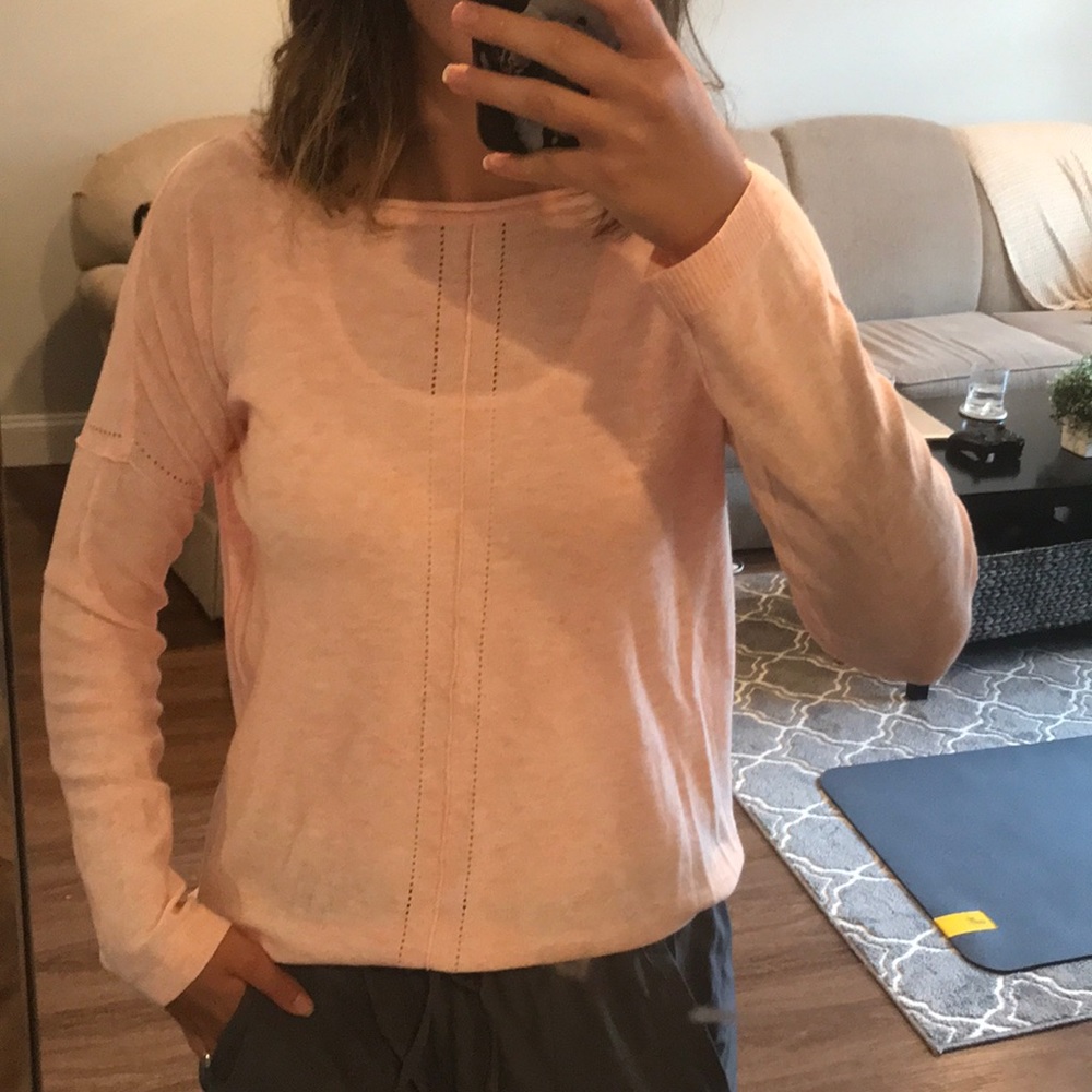 Pink long sleeve sweater